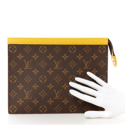 Louis Vuitton Monogram Macassar Pochette Voyage MM Safran Yellow 2 of 7