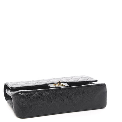 Chanel Caviar Quilted Medium Double Flap Black 3 of 9