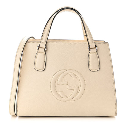 Gucci Dollar Calfskin Medium Soho Top Handle Satchel Ivoire 1 of 10