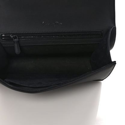 Christian Dior Ultra Matte Calfskin Studded Diorama Wallet on Chain Pouch Black 5 of 9