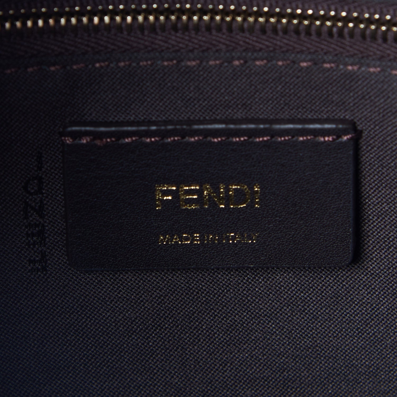 Fendi X FILA Glazed Fabric Vitello Century FF 1974 Mania Mini Backpack Mogano Panna Blueberry 8 of 9