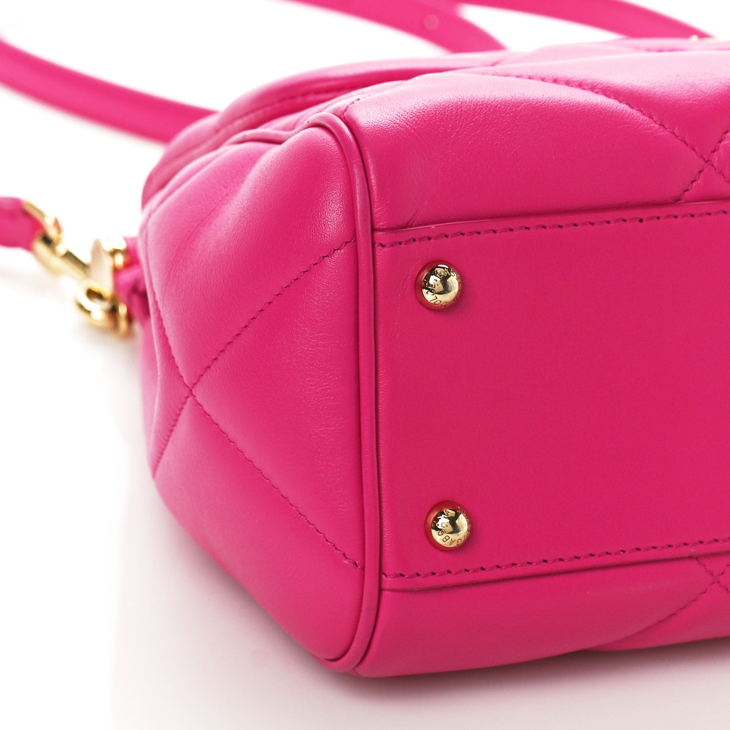 DOLCE & GABBANA Calfskin Quilted Small Miss Sicily Satchel Pink