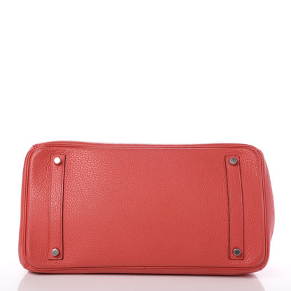 Hermes Taurillon Clemence Birkin 35 Bougainvillea 6 of 32
