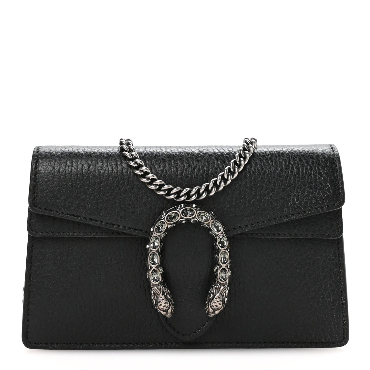 Calfskin Super Mini Dionysus Shoulder Bag Black