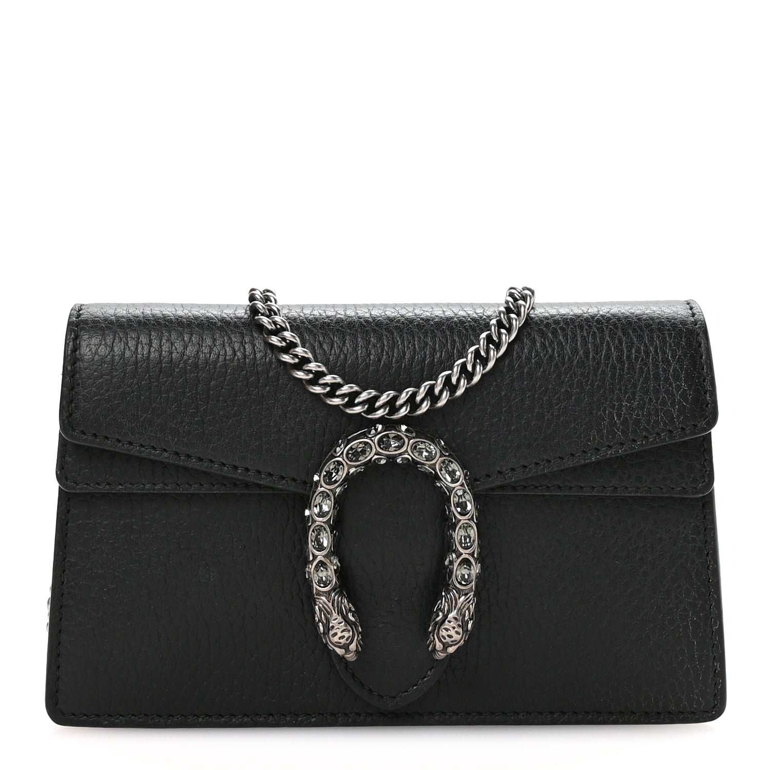 Gucci Calfskin Super Mini Dionysus Shoulder Bag Black 1 of 10