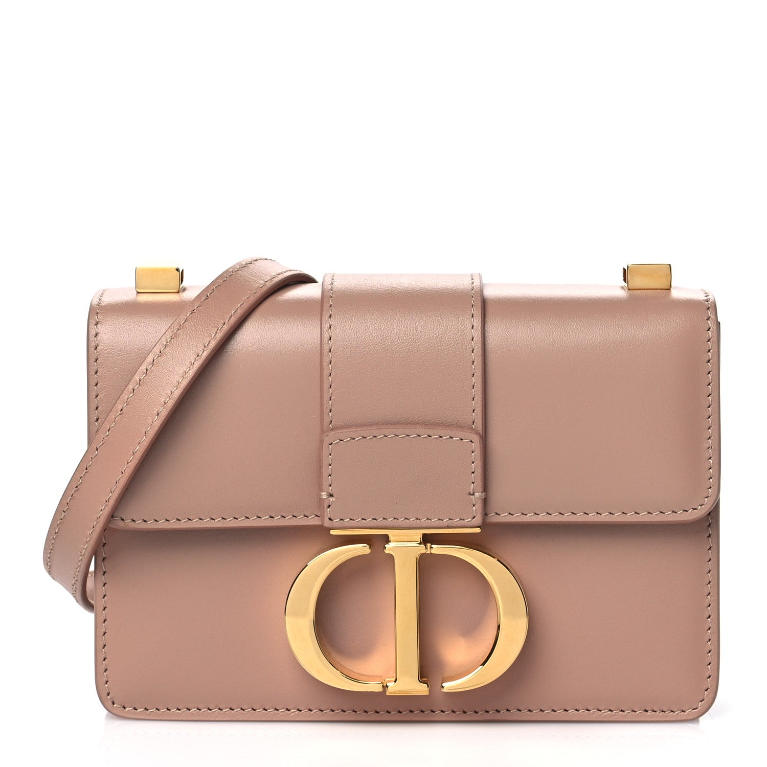 Christian Dior Box Calfskin Micro 30 Montaigne Flap Bag Rose Des Vents 1 of 9