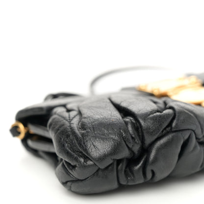 Miu Miu Nappa Matelasse Clutch Black 10 of 12