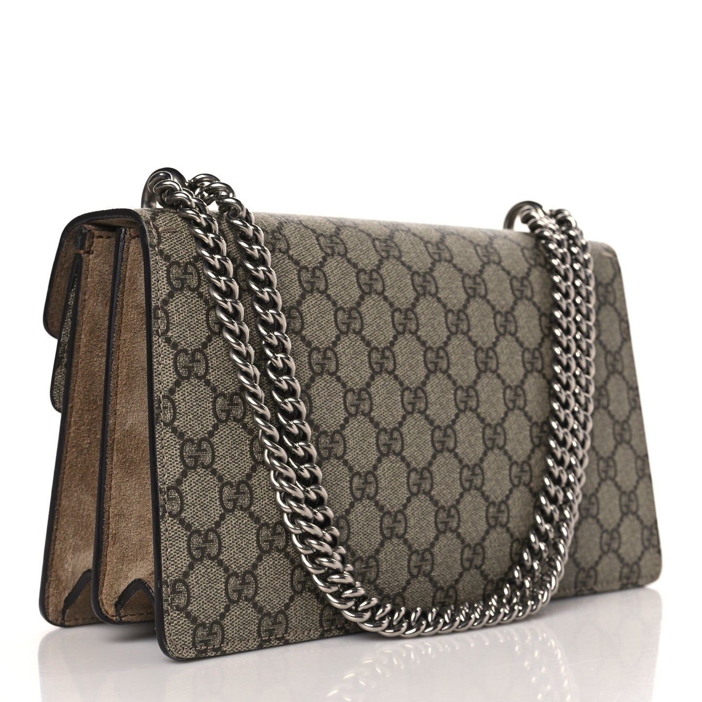 GG Supreme Monogram Small Dionysus Shoulder Bag Taupe