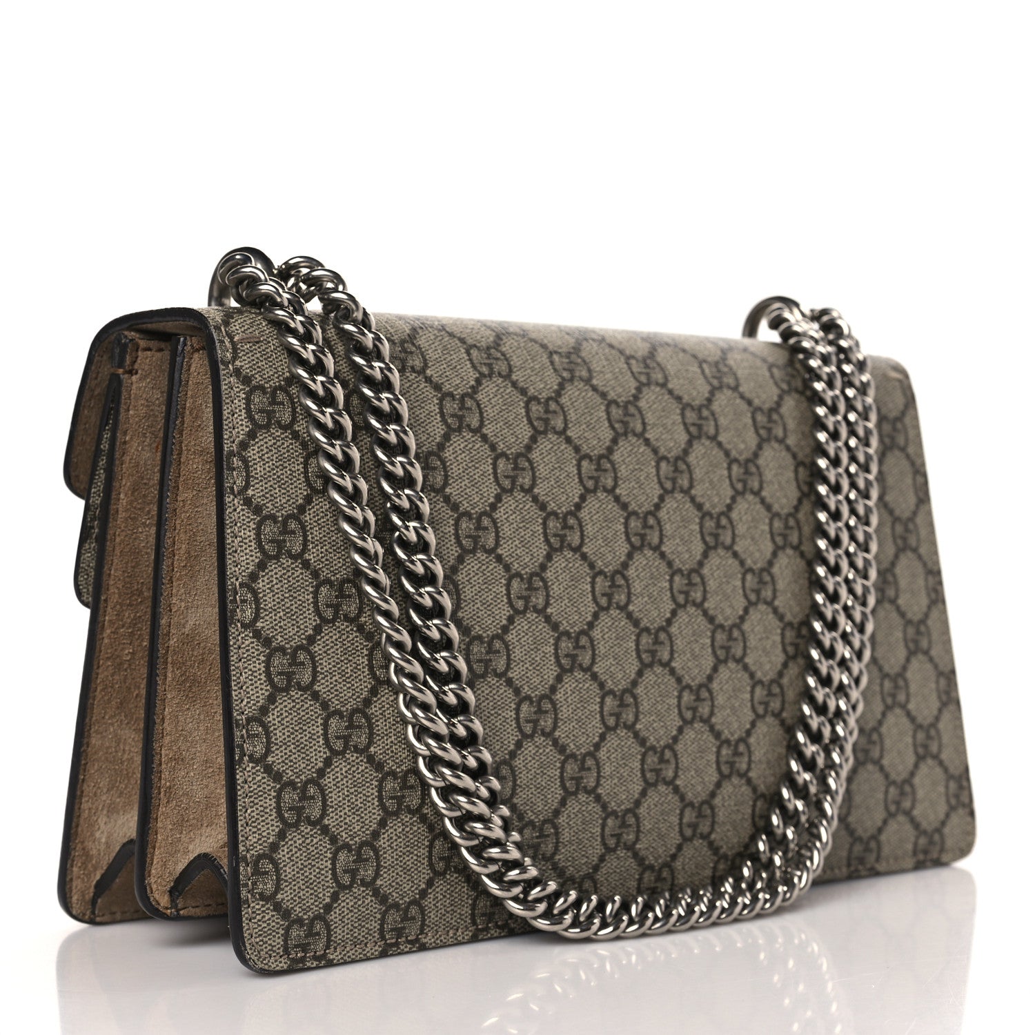 Gucci GG Supreme Monogram Small Dionysus Shoulder Bag Taupe 3 of 9