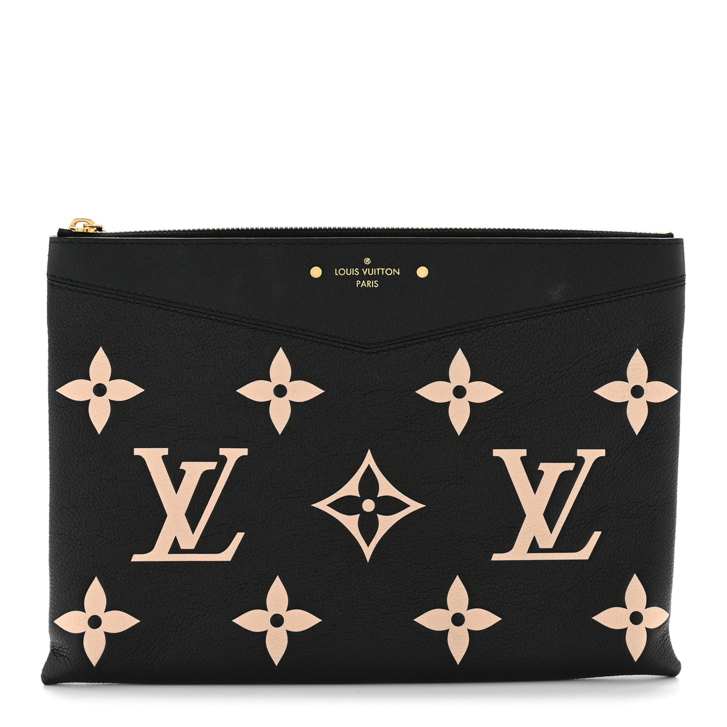 Empreinte Monogram Giant Daily Pouch Black Beige