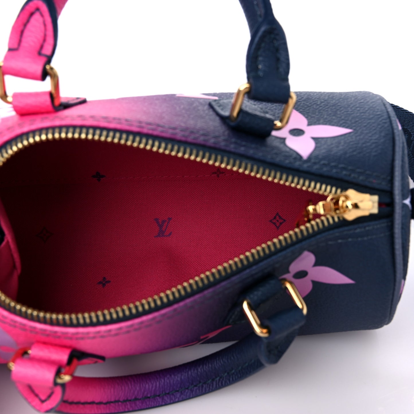 Monogram Giant Spring In The City Papillon BB Midnight Fuchsia