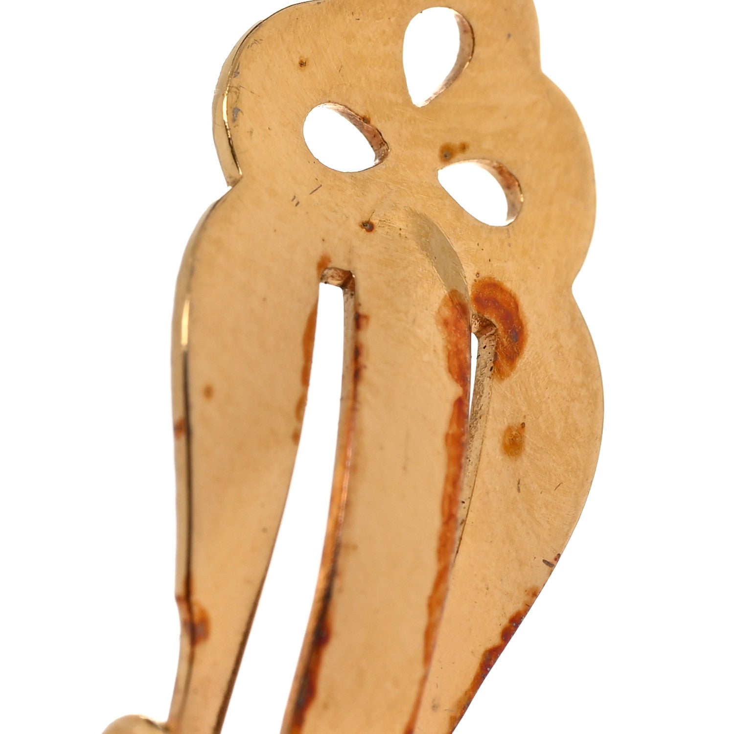 Chanel Metal CC Hoop Clip On Earrings Gold 7 of 9