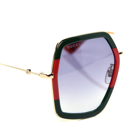 Gucci Square Frame Web GG0106S Sunglasses Tortoise 7 of 7