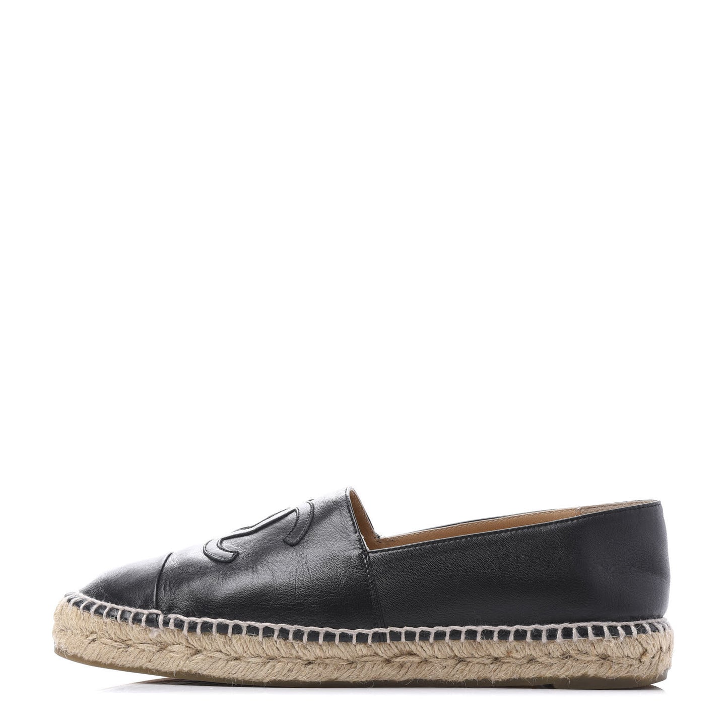 Lambskin CC Espadrilles 41 Black