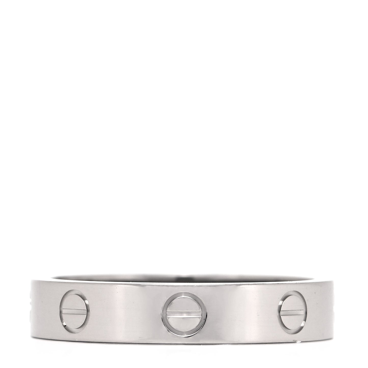 18K White Gold 3.5mm LOVE Wedding Band Ring 57 8