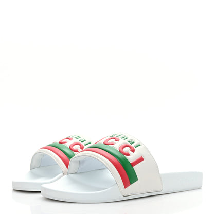 Gucci Nappa Original Gucci Mens Slide Sandals 9 Great White 3 of 6