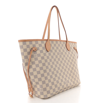 Louis Vuitton Damier Azur Neo Neverfull MM Rose Ballerine 3 of 13