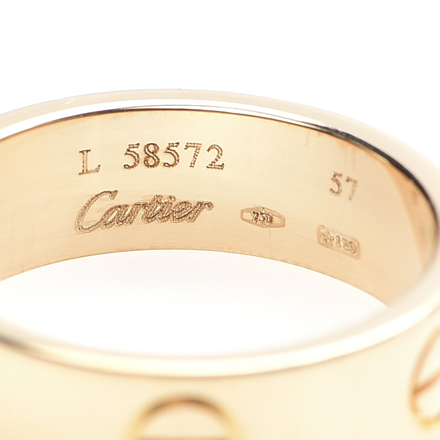 Cartier 18K Yellow Gold 5.5mm LOVE Ring 57 8 4 of 4