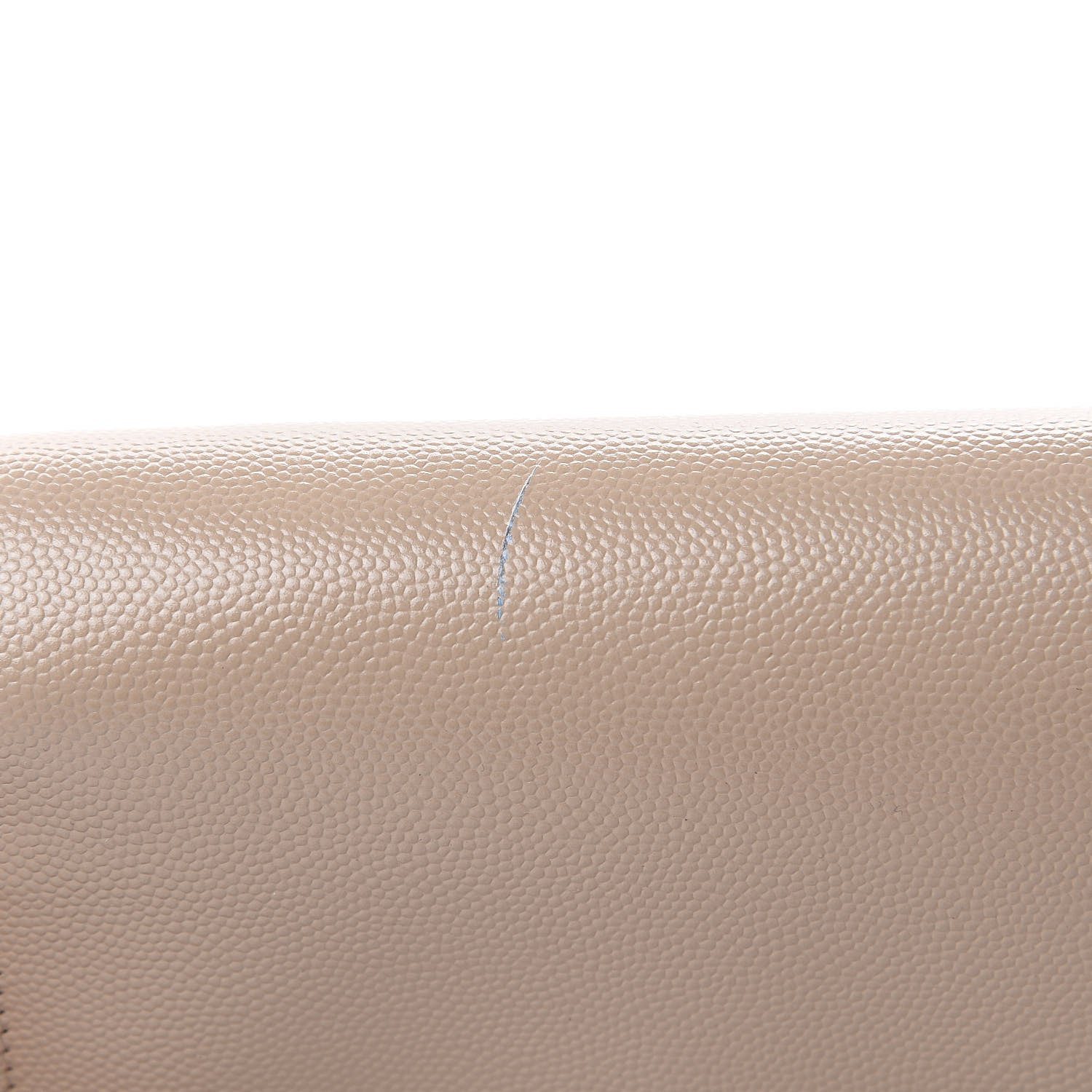 Saint Laurent Grain De Poudre Monogram Chain Wallet Dark Beige 8 of 10