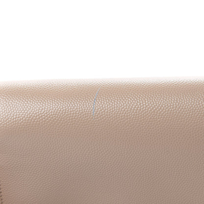 Saint Laurent Grain De Poudre Monogram Chain Wallet Dark Beige 8 of 10