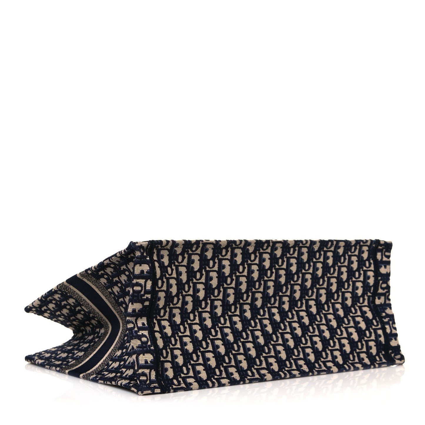 Oblique Book Tote Blue Multicolor