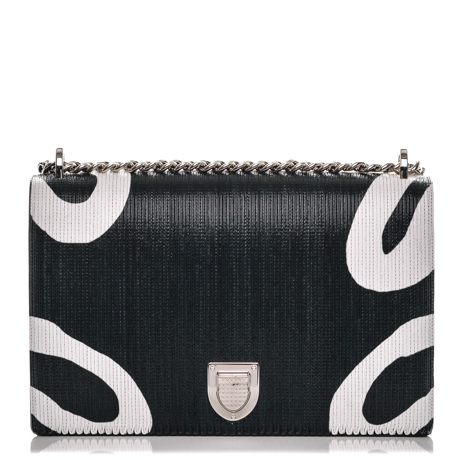 Christian Dior Printed Patchwork Large Diorama Flap Bag Black 1 of 7