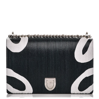 Christian Dior Printed Patchwork Large Diorama Flap Bag Black 1 of 7