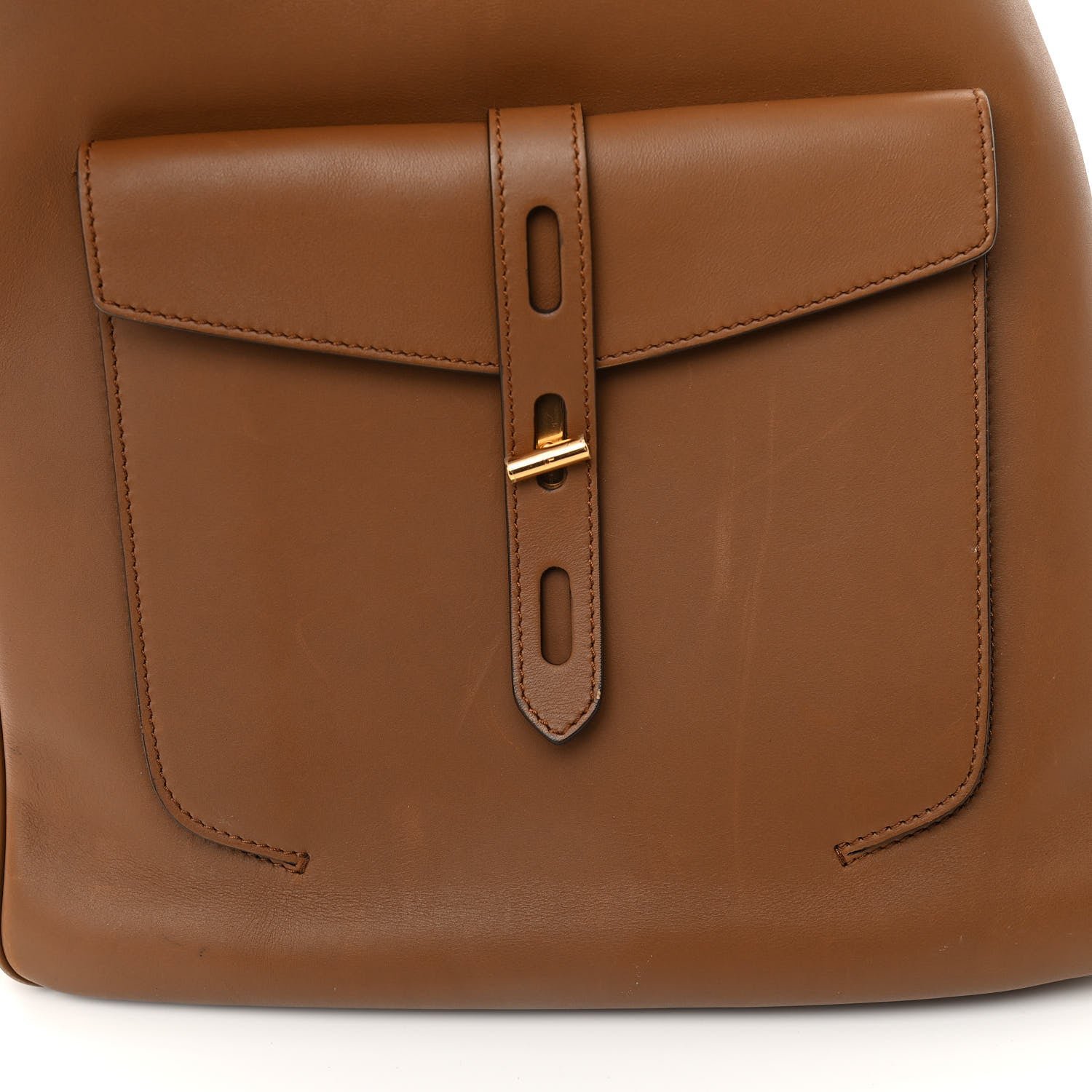Tom Ford Calfskin Medium Hollywood T Twist Tote Taupe 10 of 11
