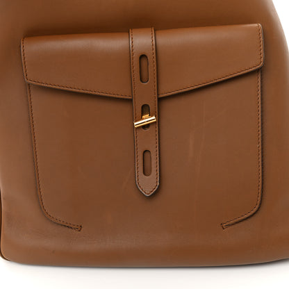 Tom Ford Calfskin Medium Hollywood T Twist Tote Taupe 10 of 11