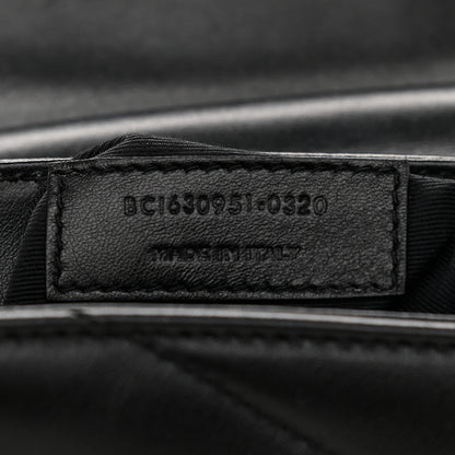 Saint Laurent Calfskin Y Quilted Monogram Toy Loulou Crossbody Bag Black 7 of 11