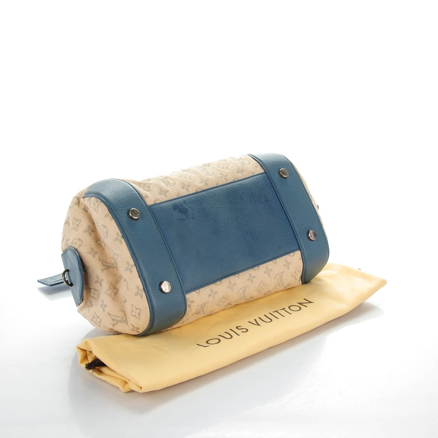 Louis Vuitton Denim Speedy Round Blue 4 of 8