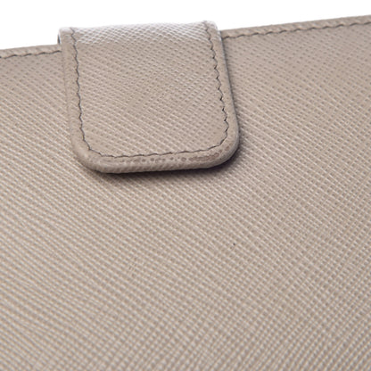 Prada Saffiano Metal Compact Wallet Argilla 11 of 14