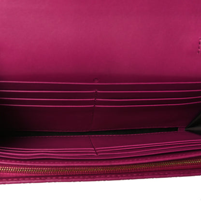 Gucci Soft Microguccissima Dice Chain Wallet Bright Bouganville 6 of 9