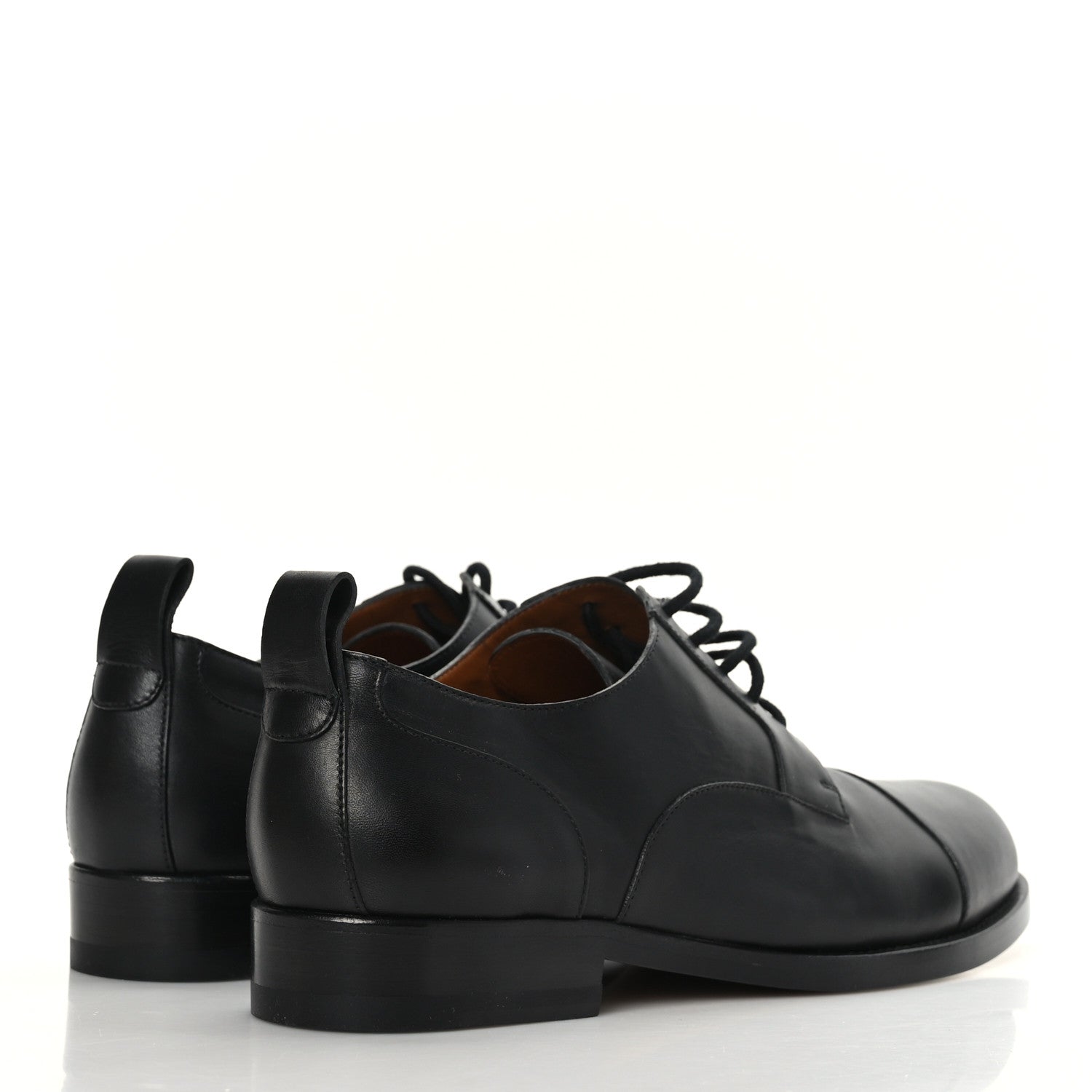 Valentino Garavani Calfskin Mens Derby Loafers 39 Black 4 of 8