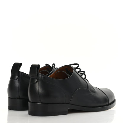 Valentino Garavani Calfskin Mens Derby Loafers 39 Black 4 of 8