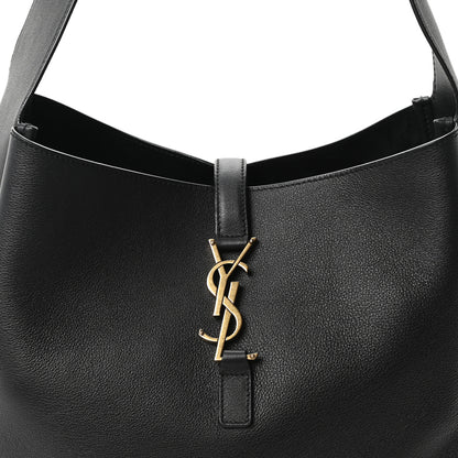 Saint Laurent Supple Calfskin Large Le 5 A 7 Soft Hobo Black 7 of 9