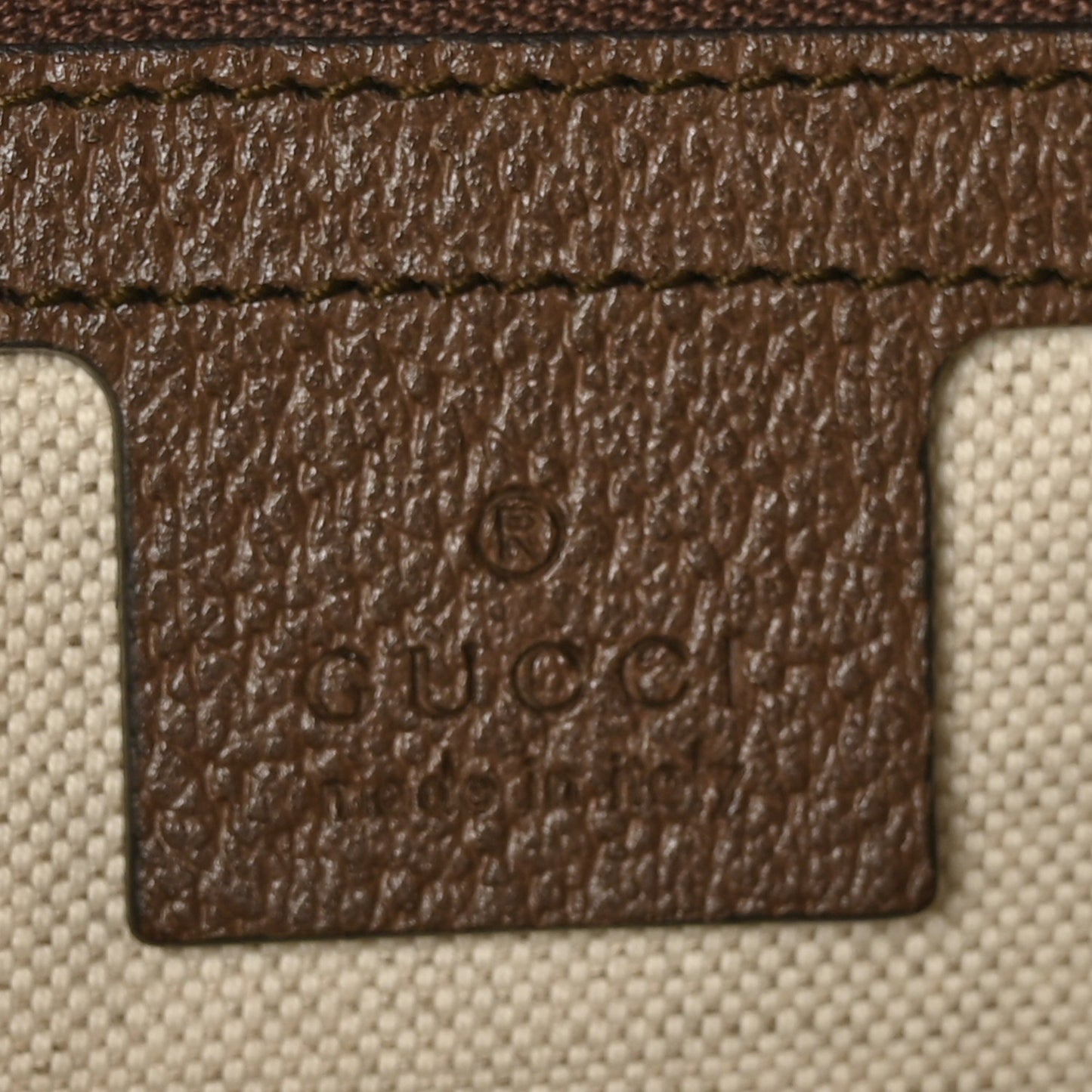 GG Supreme Monogram Web Ophidia Half Moon Hobo Brown