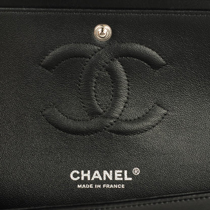 Chanel Lambskin Chevron Medium Double Flap So Black 6 of 8