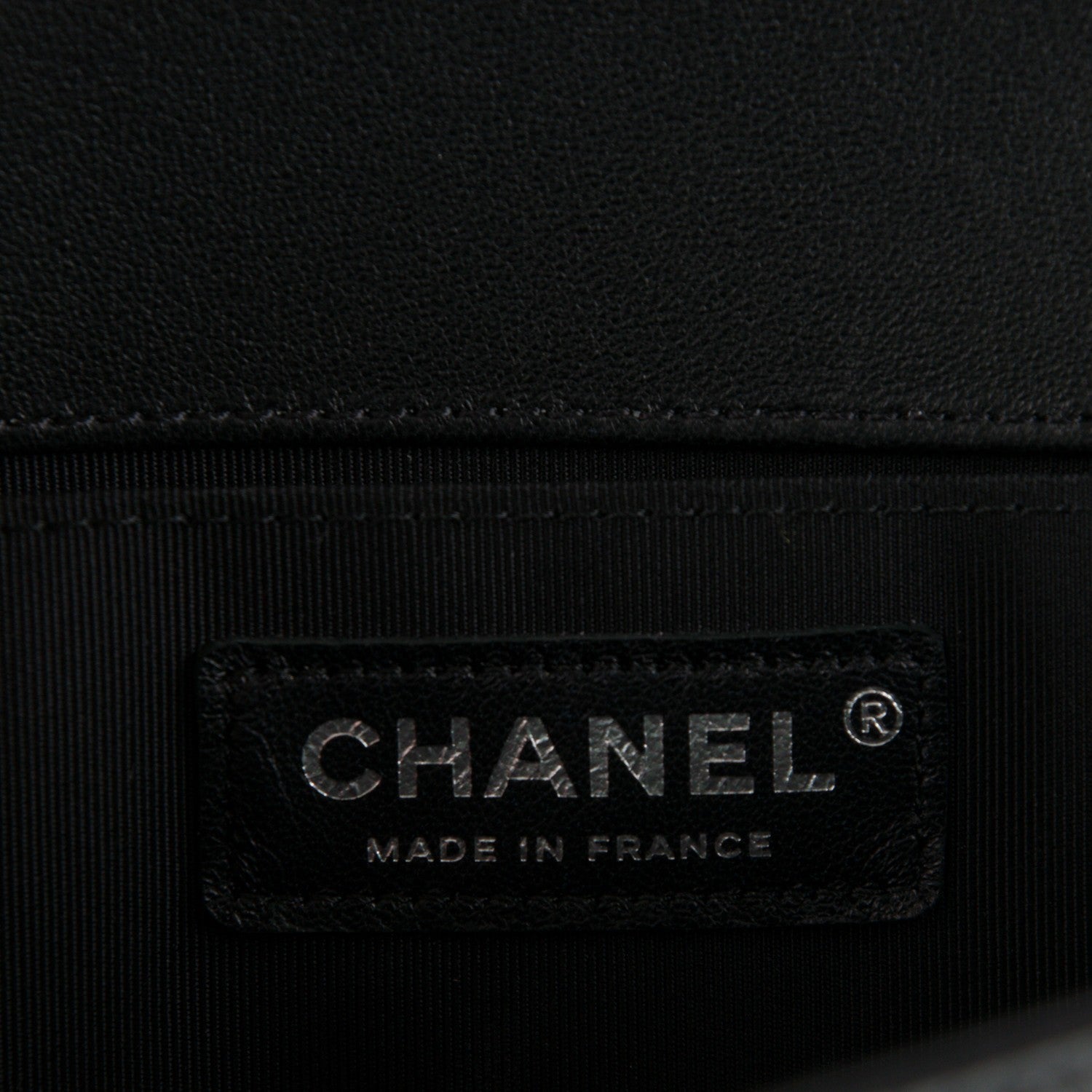 Chanel Lambskin Iridescent PVC Chevron Quilted Medium Boy Flap Black Silver 8 of 9