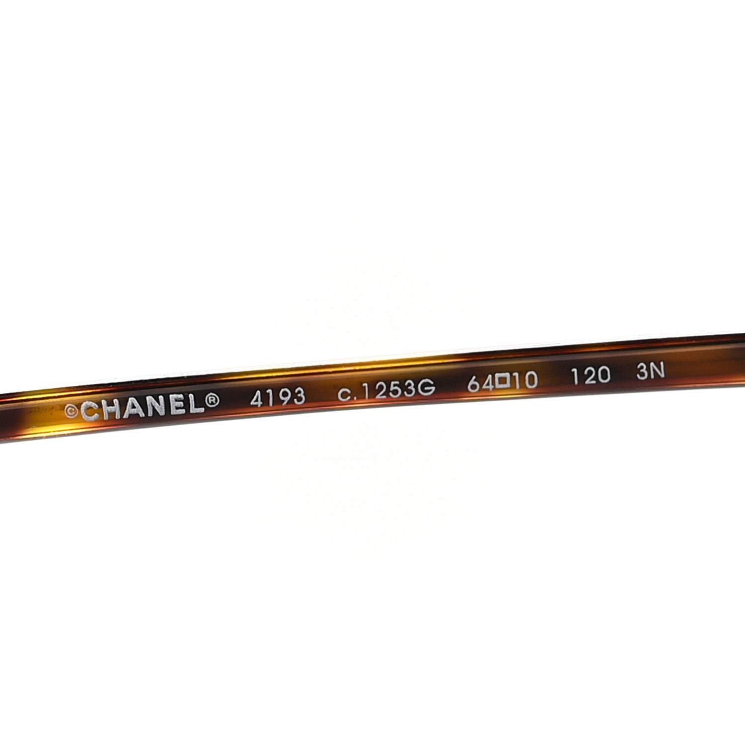 Chanel Metal CC Aviator Sunglasses 4193 Gold Havana Gold Havana 5 of 7