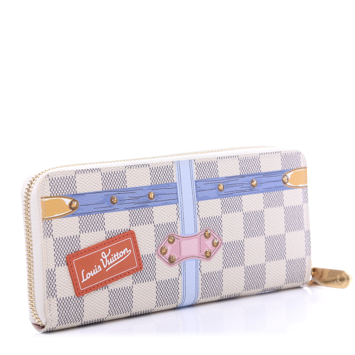 Damier Azur Summer Trunks Clemence Wallet