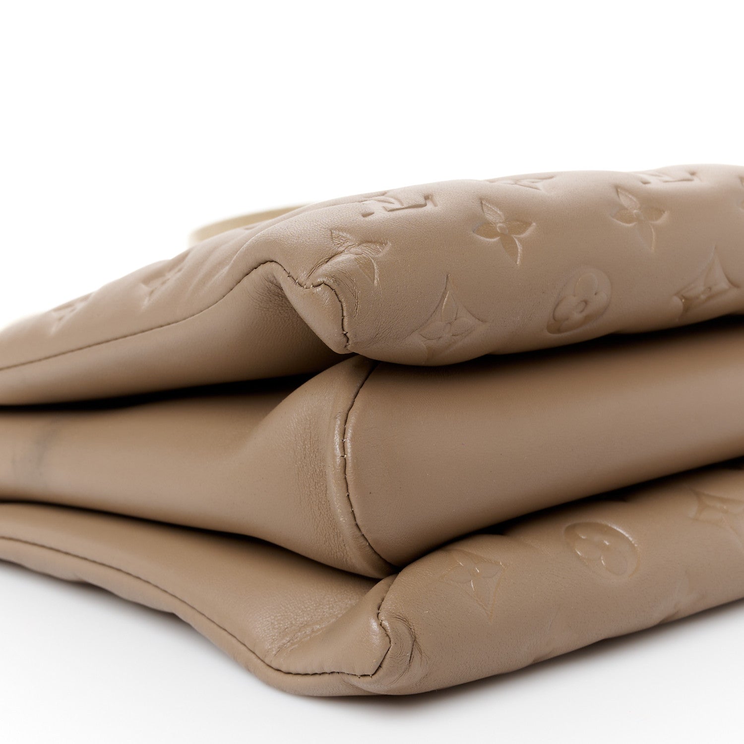 Louis Vuitton Lambskin Embossed Monogram Coussin MM 10 of 11