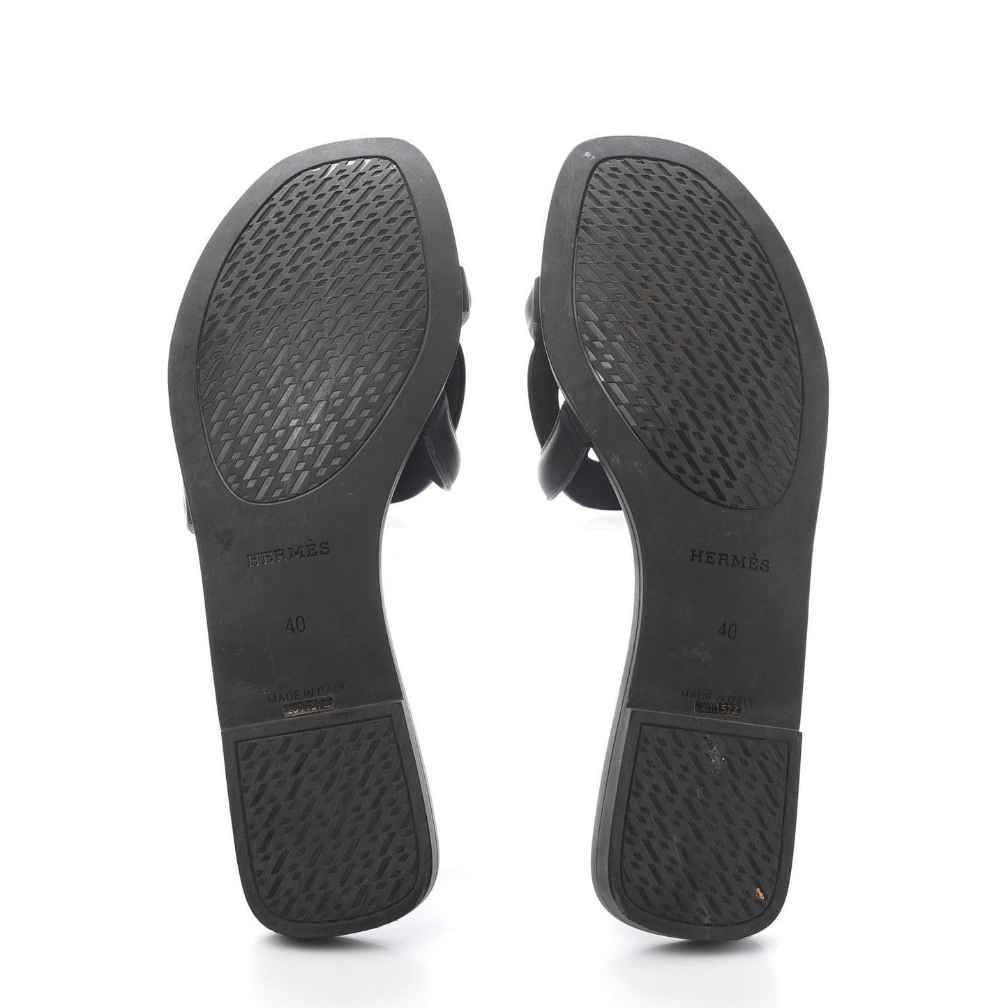 Rubber Aloha Sandals 40 Black
