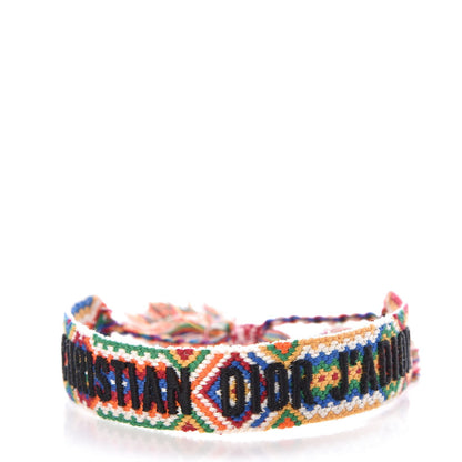 Christian Dior Woven Cotton J'Adior Friendship Bracelet Set 6 of 10