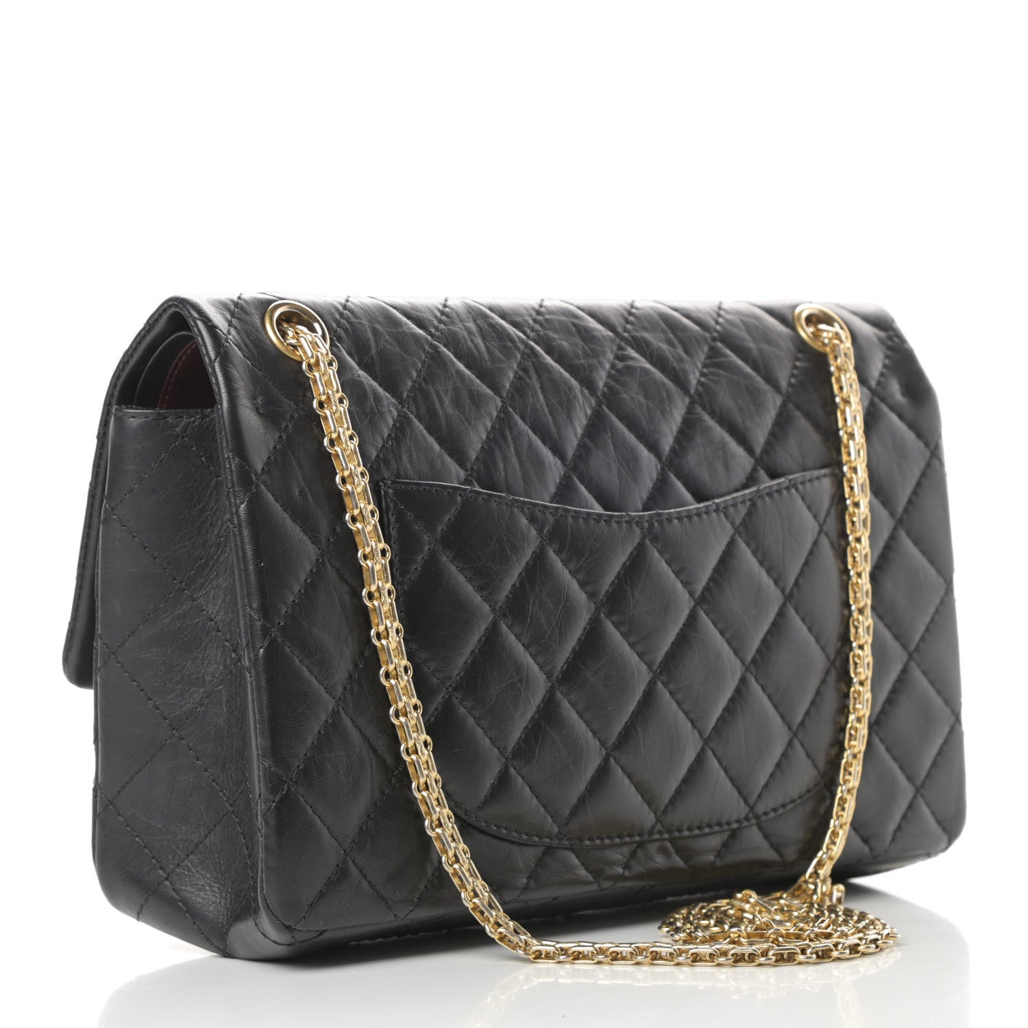 Chanel Aged Calfskin Quilted 2.55 Reissue 226 Flap Black 3 of 15