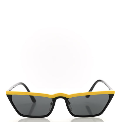 Prada Catwalk Sunglasses SPR 19U Black Yellow 2 of 7