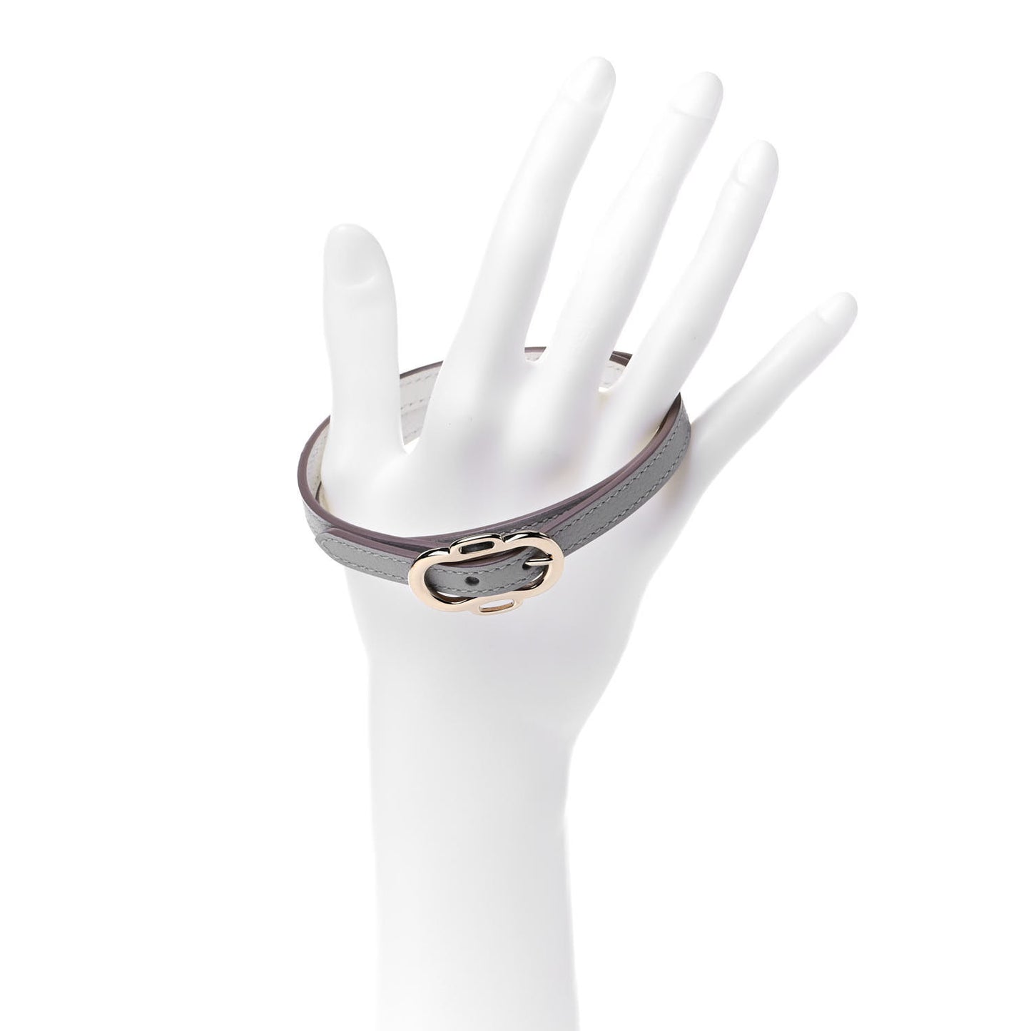 Evercolor Boucleries Triple Tour Bracelet T3 Gris Perle White