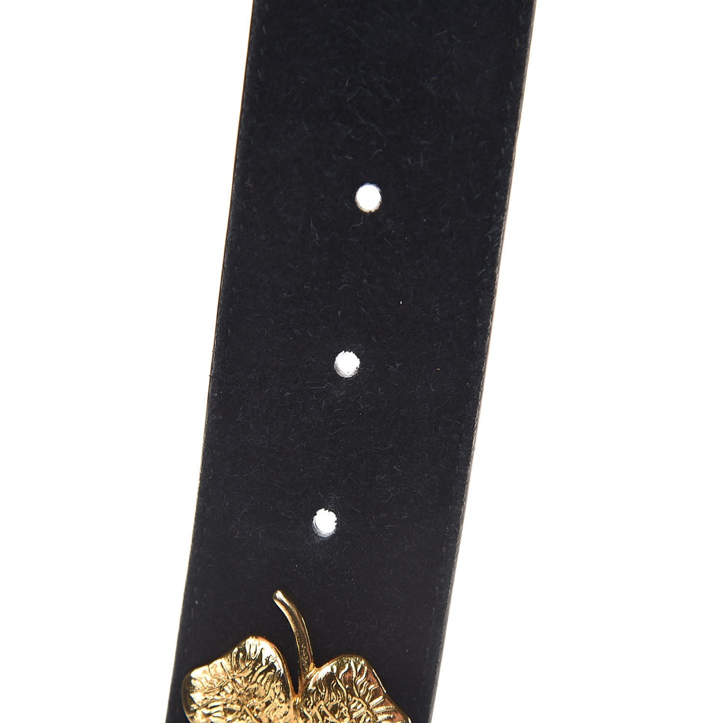 Suede GG Marmont Clover Belt 95 38 Black
