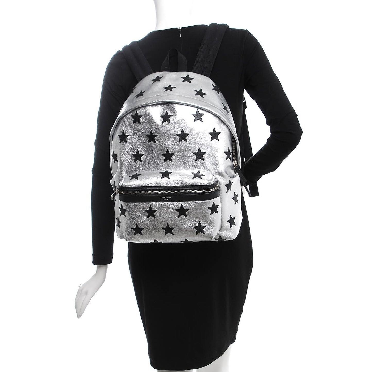 Metallic Buffalo Star Hunting Backpack Silver Black
