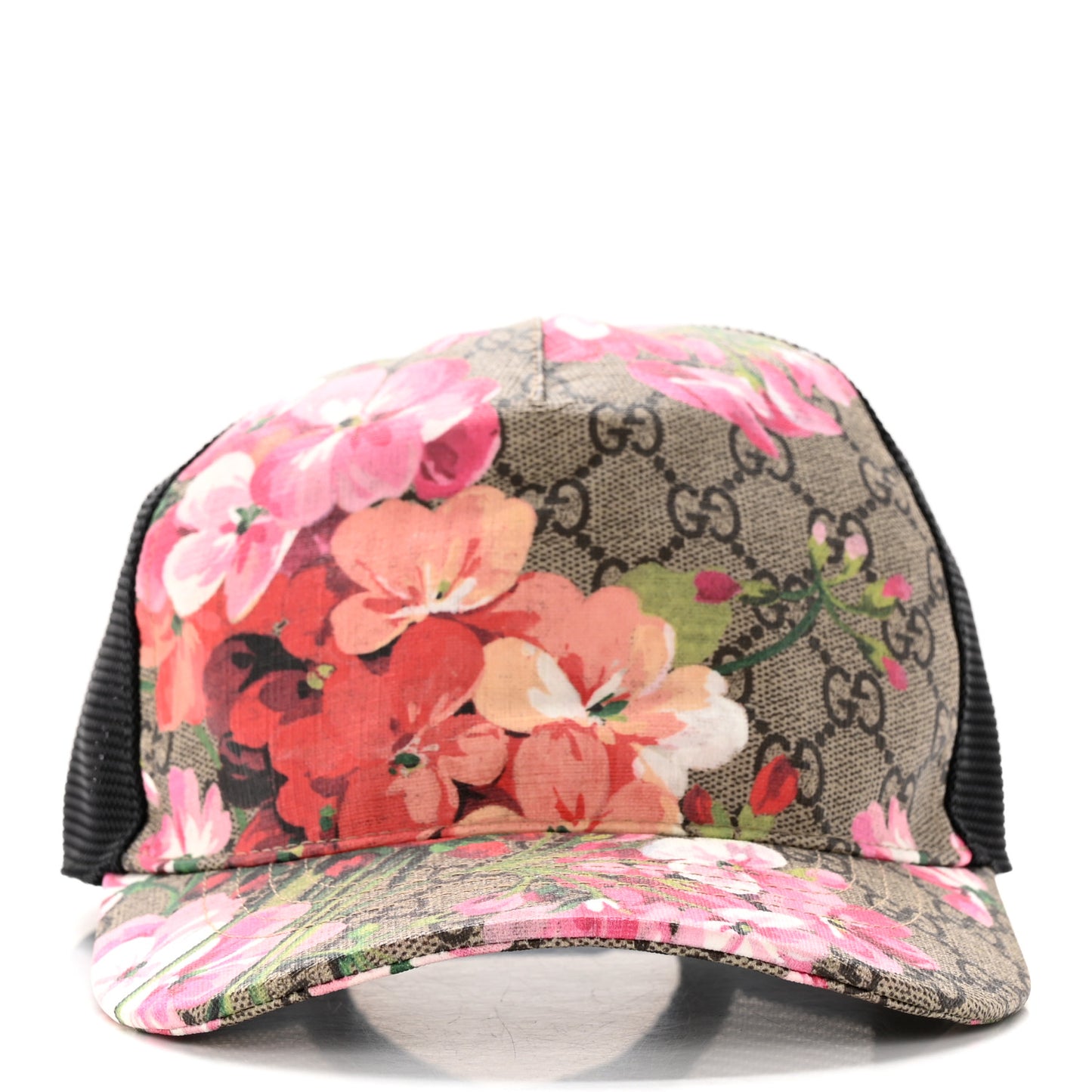 GG Supreme Monogram Blooms Baseball Hat M Beige Multicolor